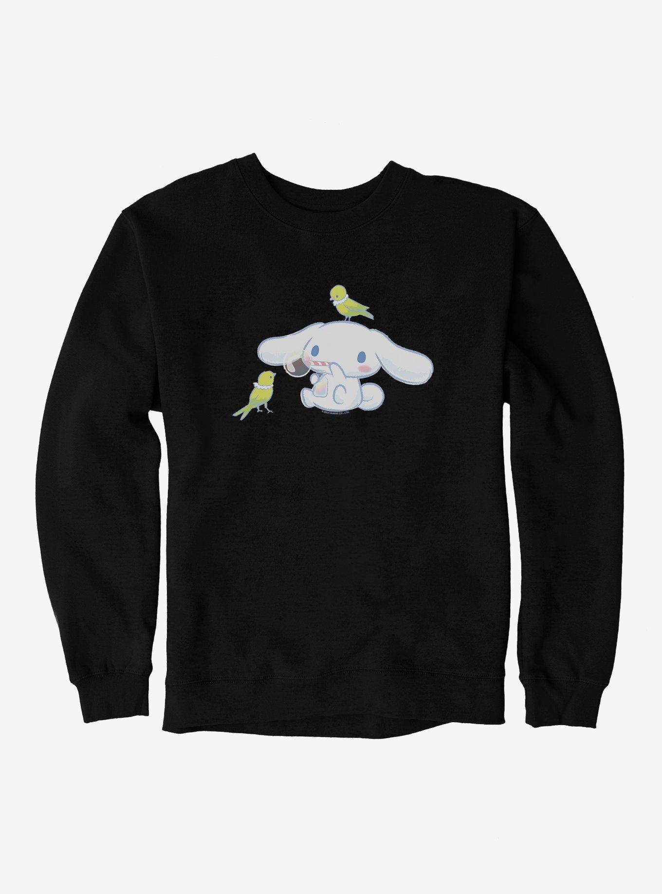 Cinnamoroll Bubbles And Birds Sweatshirt, BLACK, hi-res