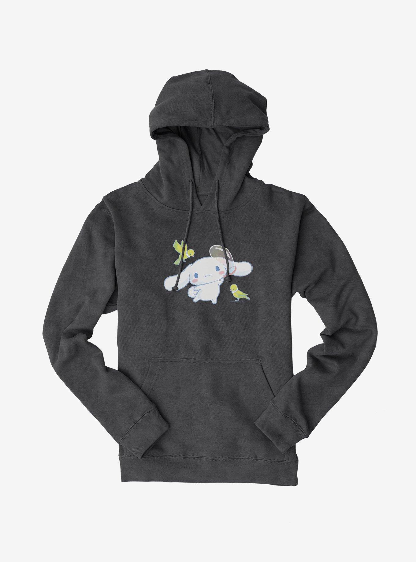 Cinnamoroll Making Bubbles Hoodie, CHARCOAL HEATHER, hi-res