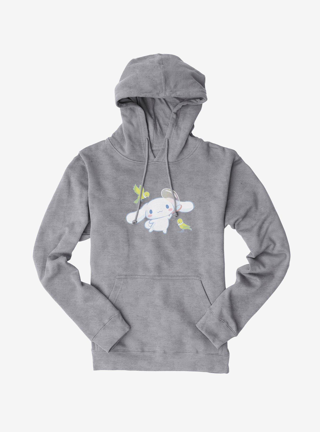 Cinnamoroll Making Bubbles Hoodie, HEATHER GREY, hi-res