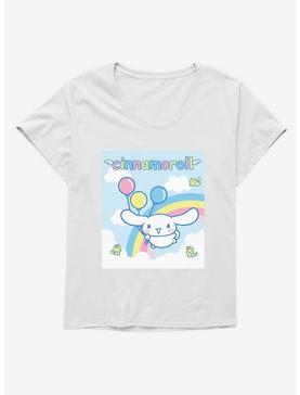 Cinnamoroll Balloons And Rainbow Girls T-Shirt Plus Size, , hi-res