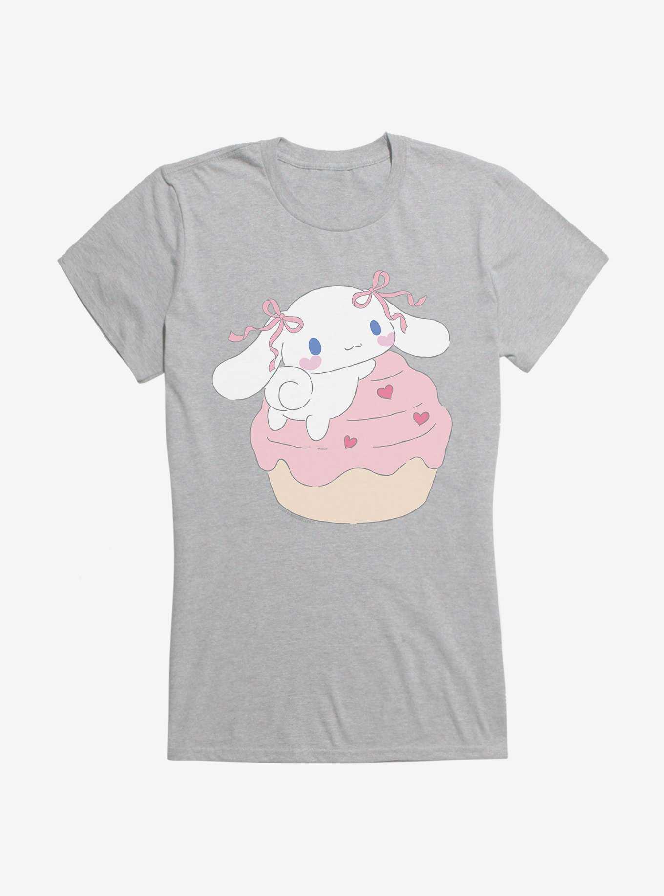 Cinnamoroll Heart Cupcake Girls T-Shirt, HEATHER, hi-res