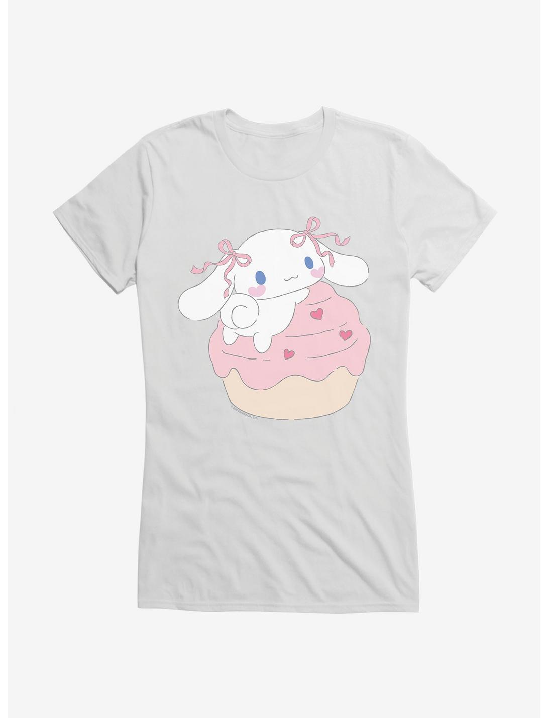 Cinnamoroll Heart Cupcake Girls T-Shirt, WHITE, hi-res