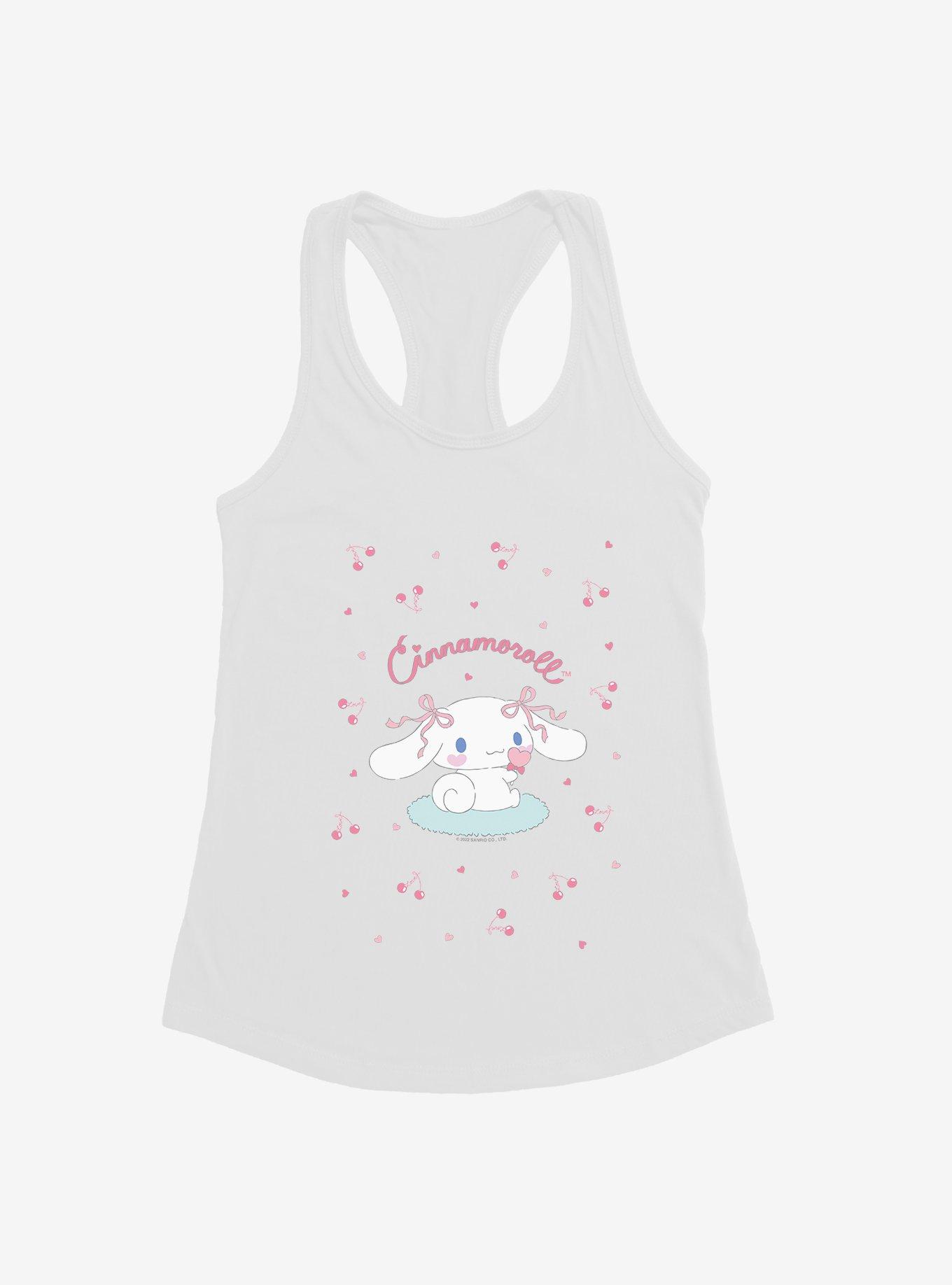 Cinnamoroll Cherry Love Girls Tank, WHITE, hi-res