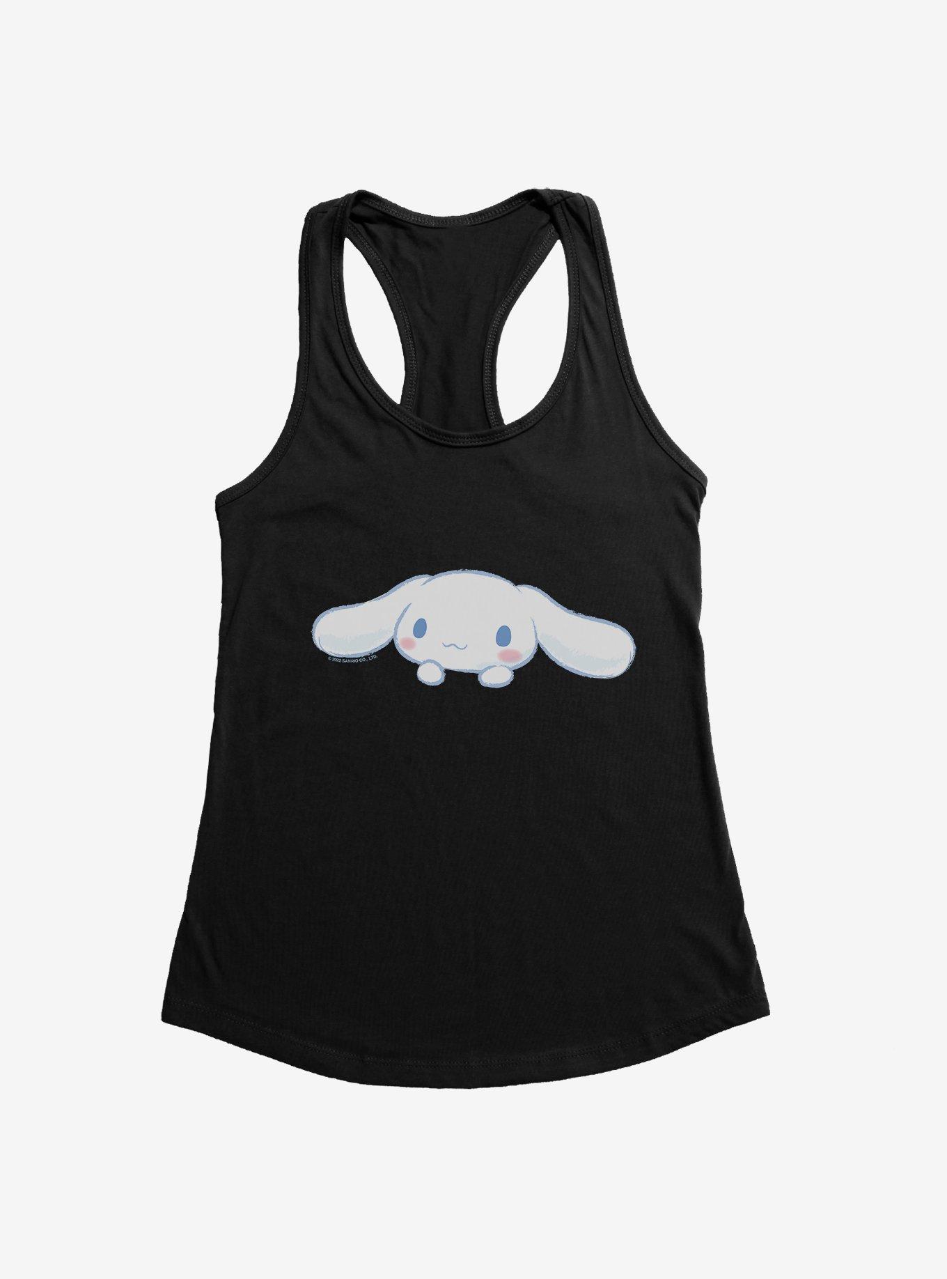 Cinnamoroll Face Icon Girls Tank, BLACK, hi-res