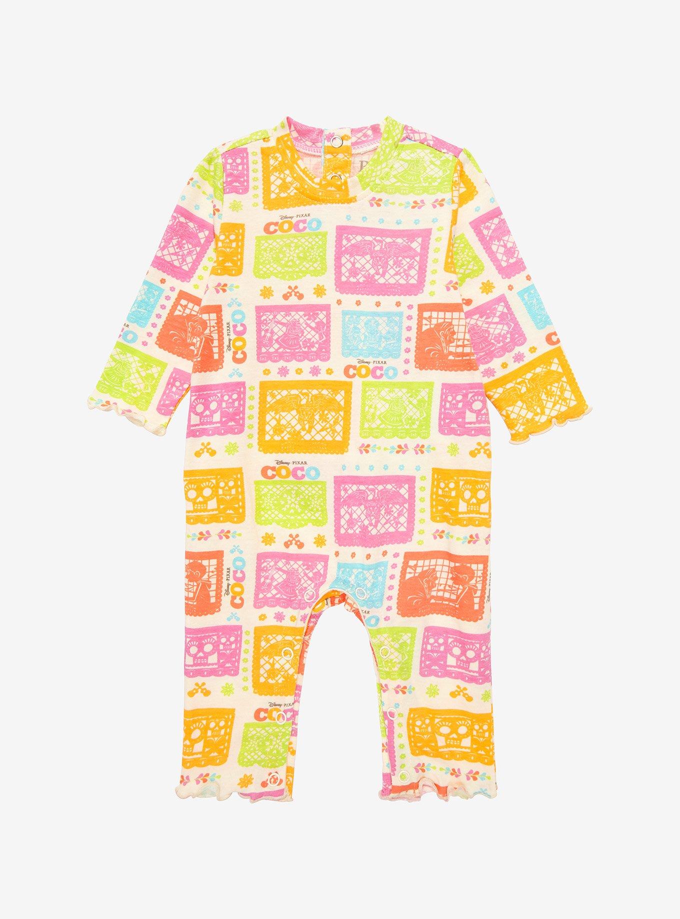 Disney Pixar Coco Papel Picado Ruffled Infant One-Piece - BoxLunch Exclusive, MULTI, hi-res