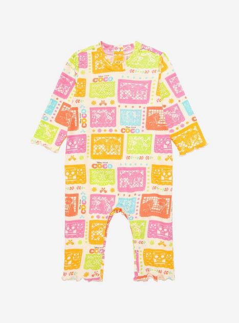 Disney Pixar Coco Papel Picado Ruffled Infant One-Piece - BoxLunch ...