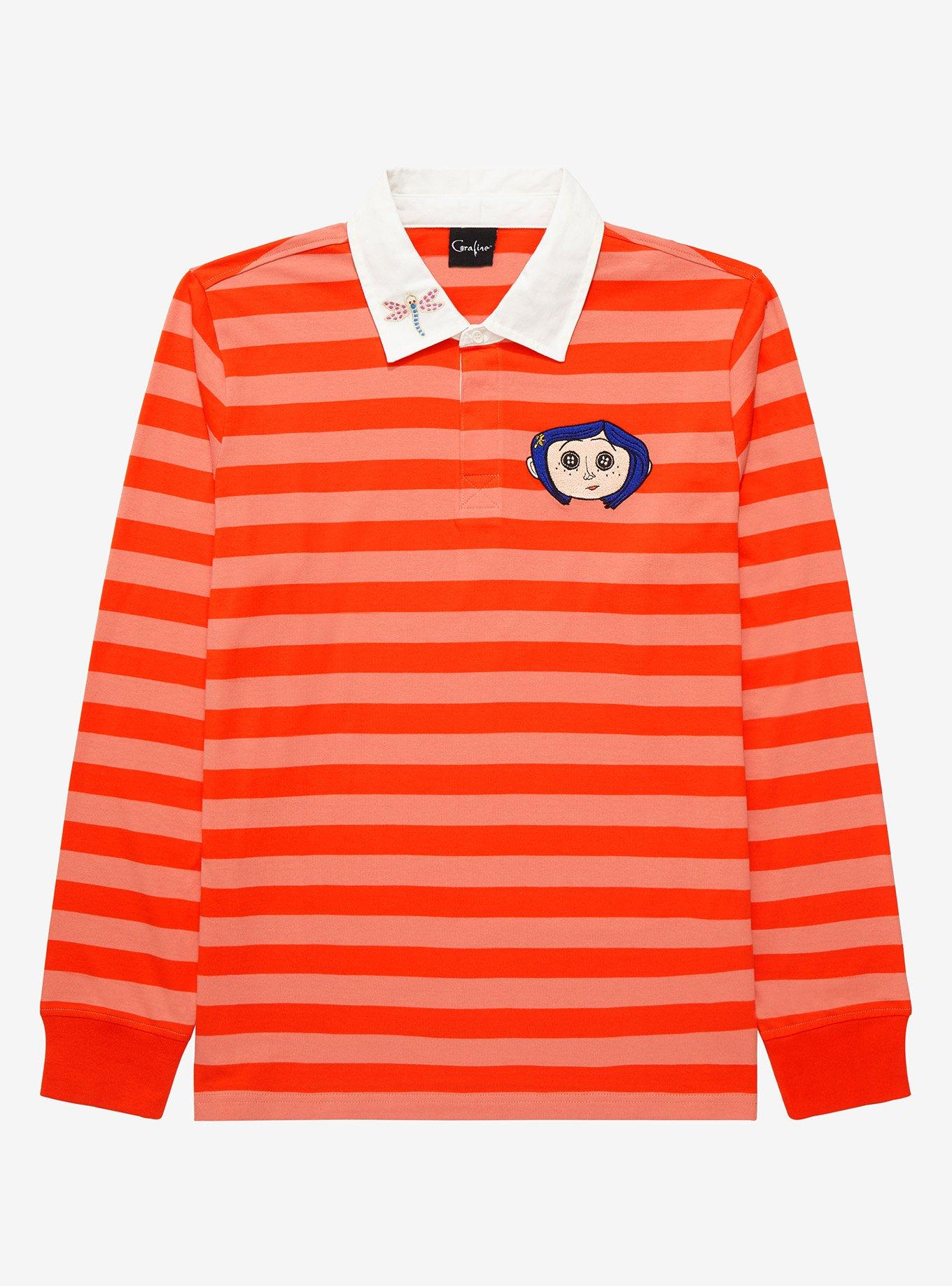 Coraline orange and store red striped shirt