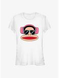 Paul Frank Headphone Julius Girls T-Shirt, WHITE, hi-res