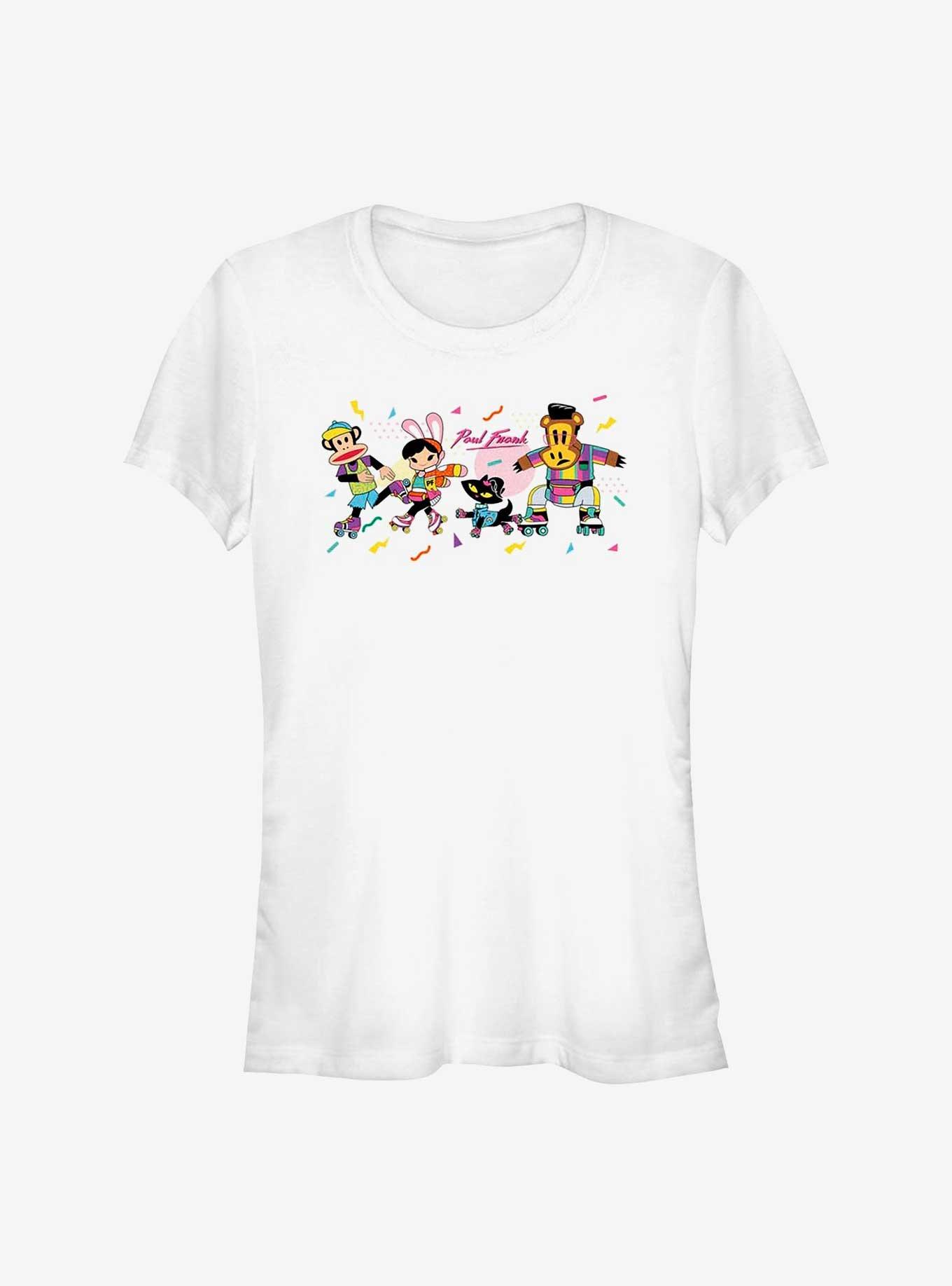 Paul Frank Skate Party Girls T-Shirt, WHITE, hi-res