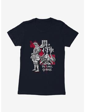 Yasuke The Dark General Collage Womens T-Shirt, MIDNIGHT NAVY, hi-res
