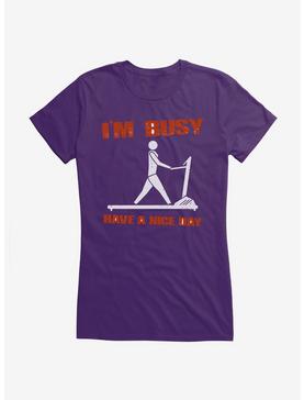 iCreate Busy Treadmill Exercising Girls T-Shirt, , hi-res