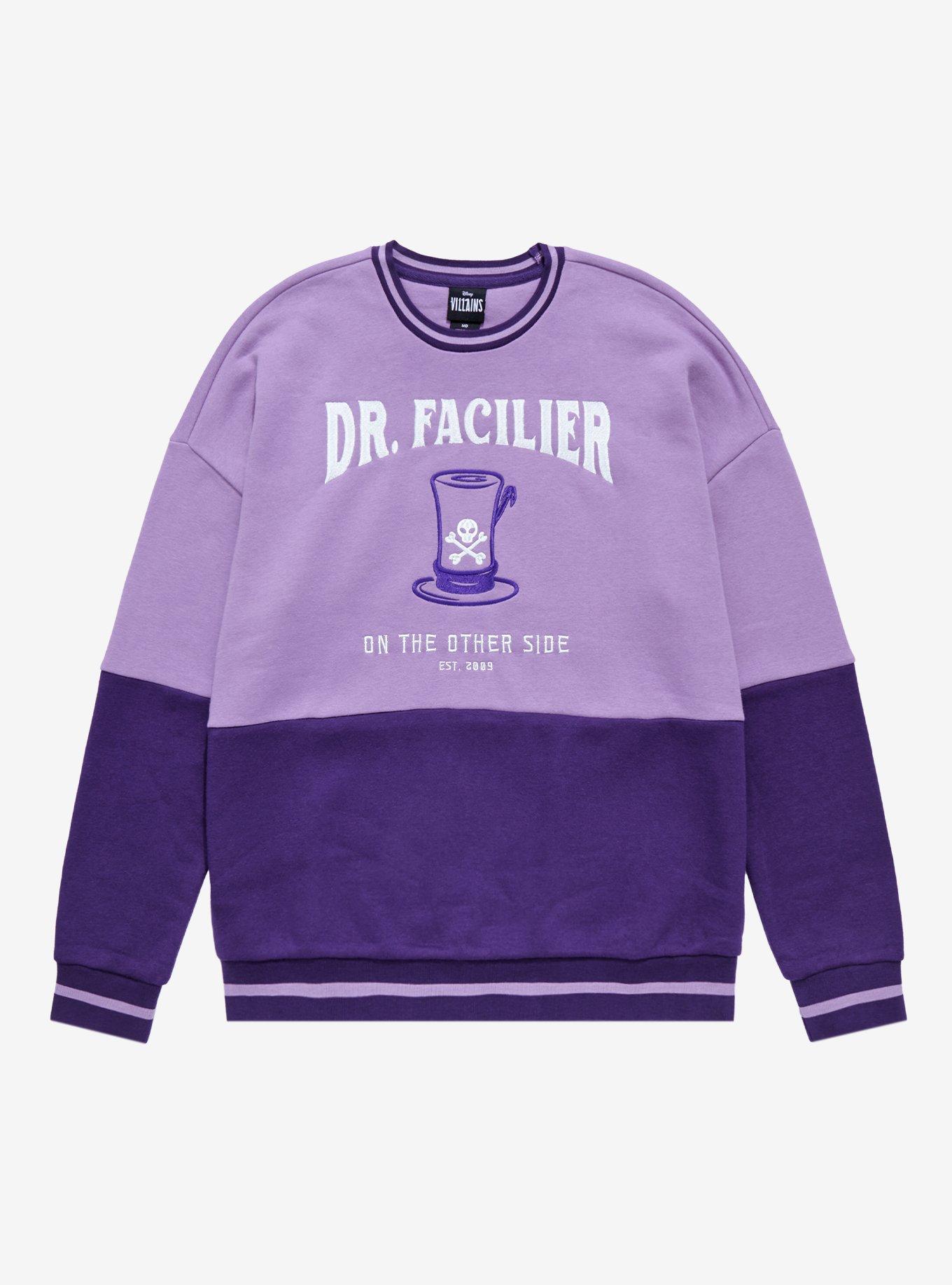 Disney The Princess and The Frog Dr. Facilier Panel Crewneck - BoxLunch Exclusive, MULTI, hi-res