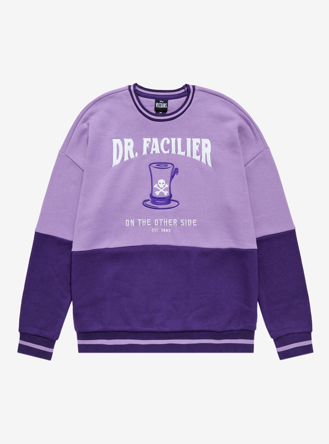 Disney The Princess and The Frog Dr. Facilier Panel Crewneck - BoxLunch Exclusive, , hi-res