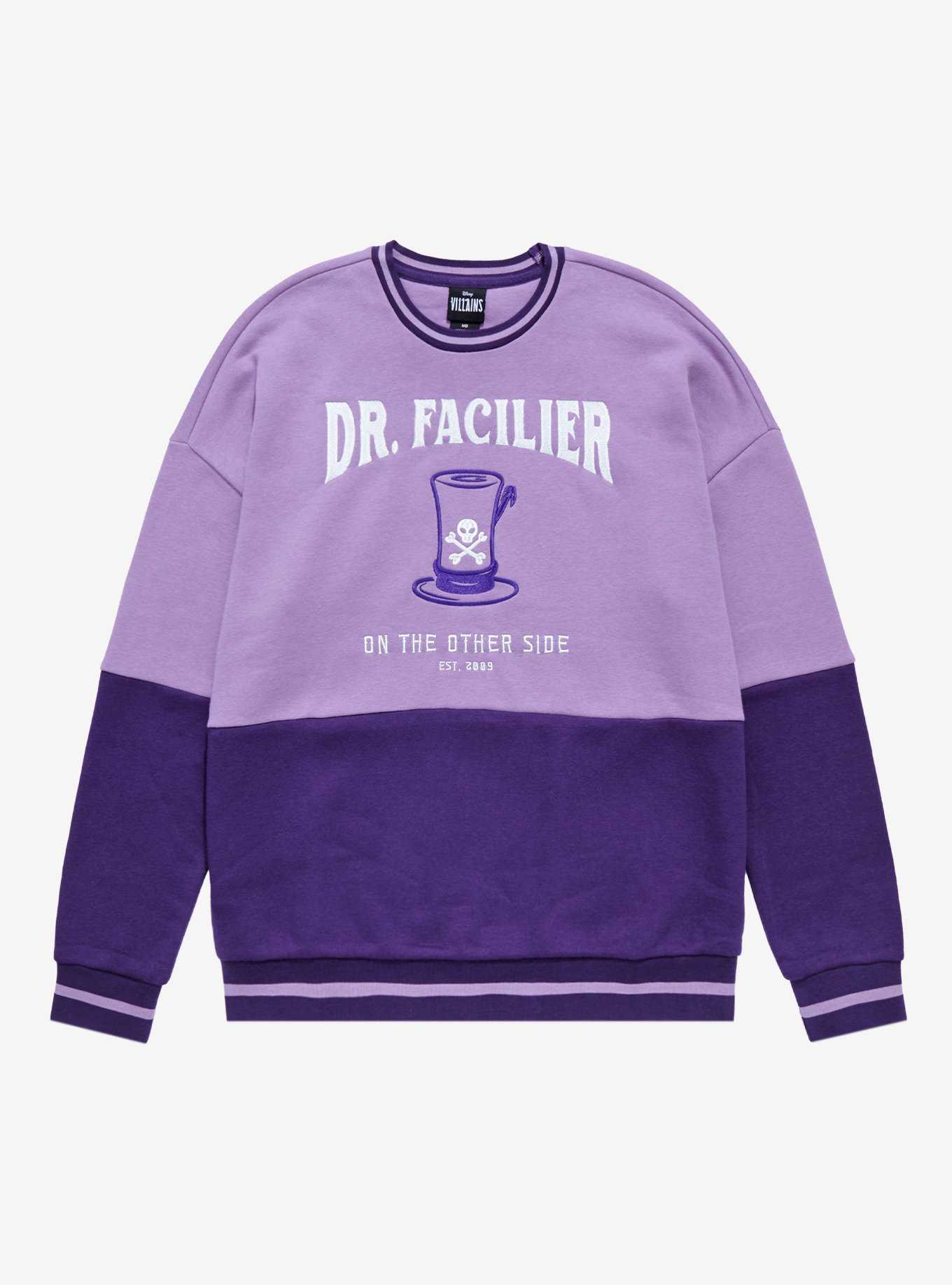 Disney The Princess and The Frog Dr. Facilier Panel Crewneck - BoxLunch Exclusive, , hi-res