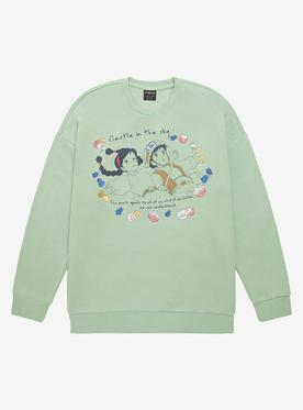 Studio Ghibli Castle in the Sky Sheeta and Pazu Floral Crewneck - BoxLunch Exclusive