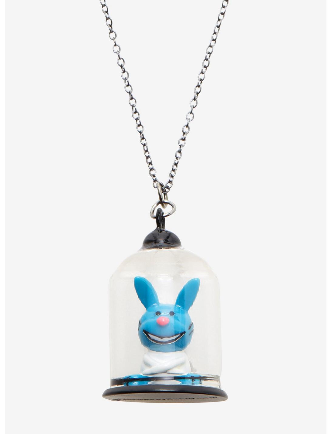 It's Happy Bunny Glass Dome Necklace, , hi-res