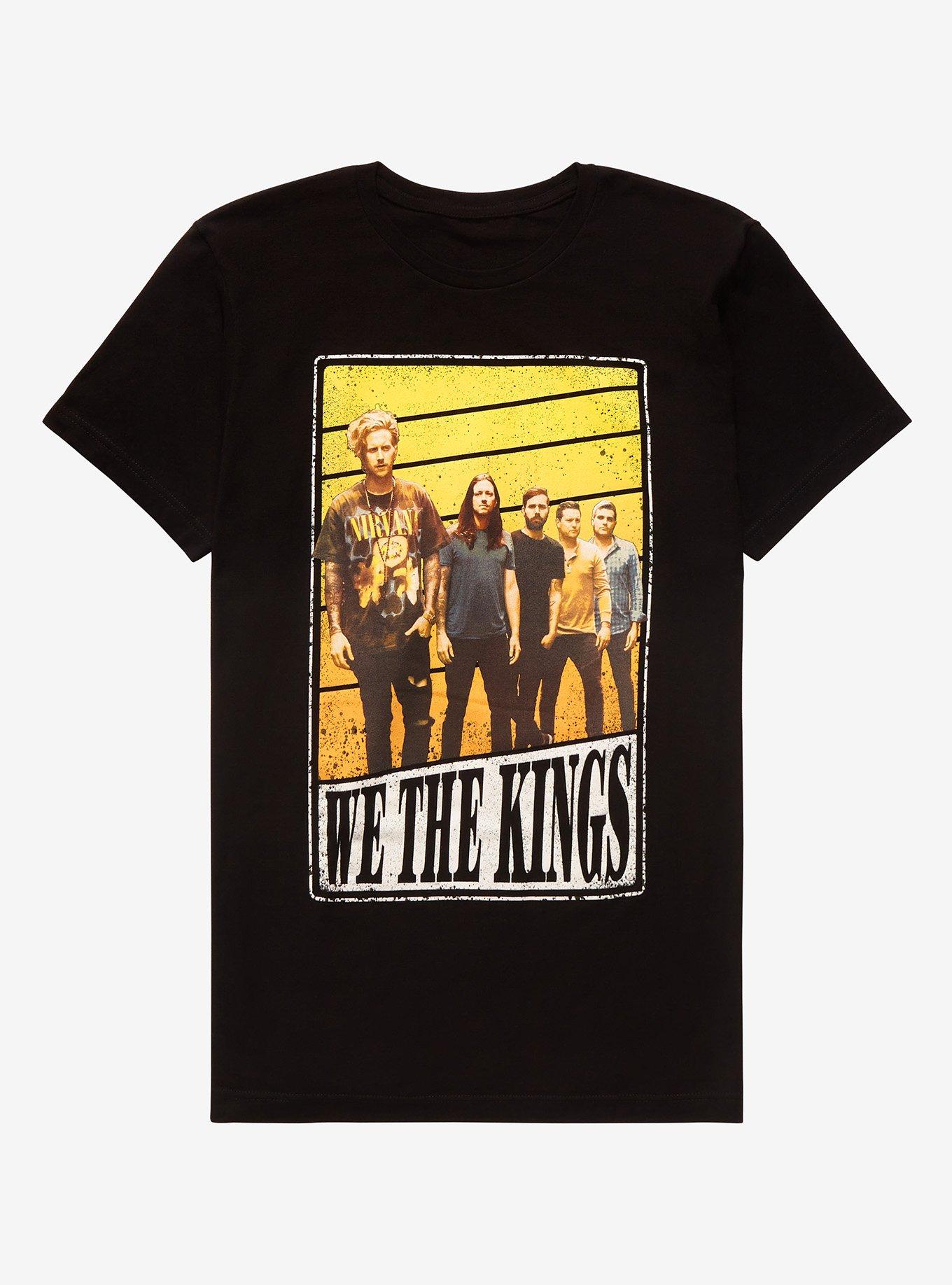 We The Kings Group Photo T-Shirt, BLACK, hi-res