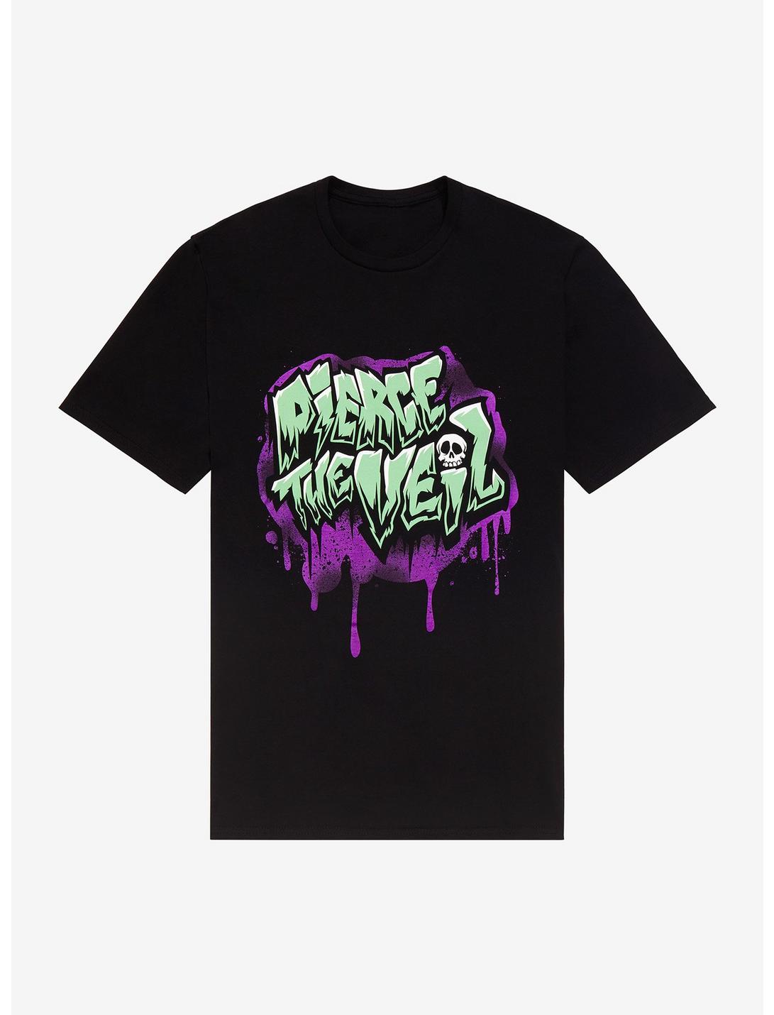 Pierce The Veil Drip Logo T-Shirt, BLACK, hi-res