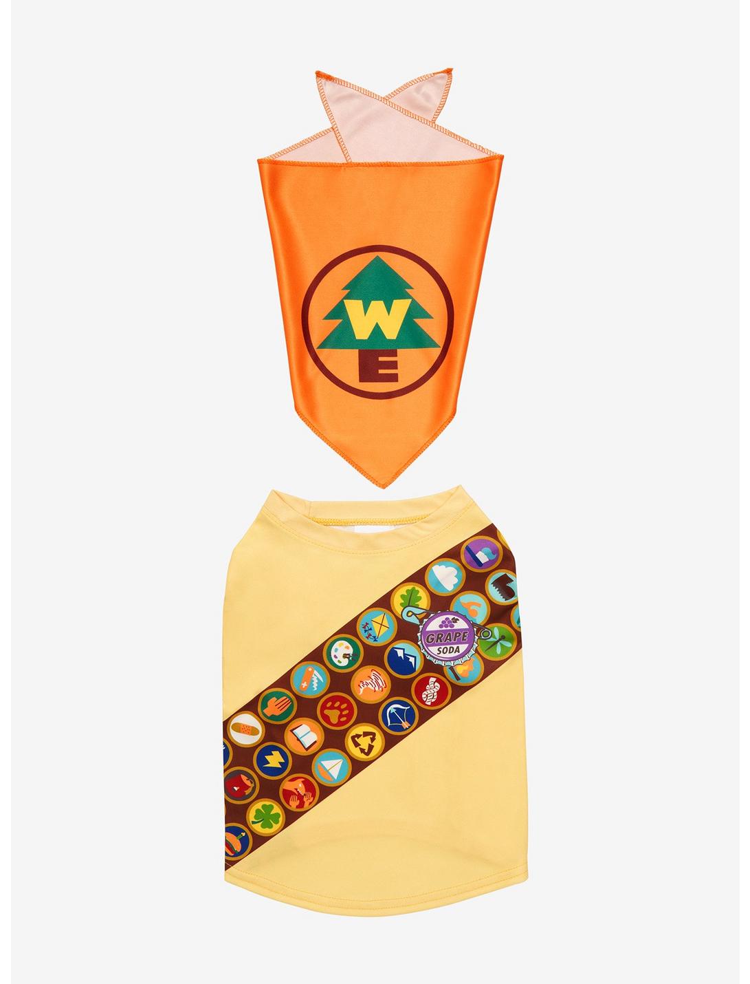 Disney Pixar Up Wilderness Explorers Pet T-Shirt and Bandana Set, MULTI, hi-res