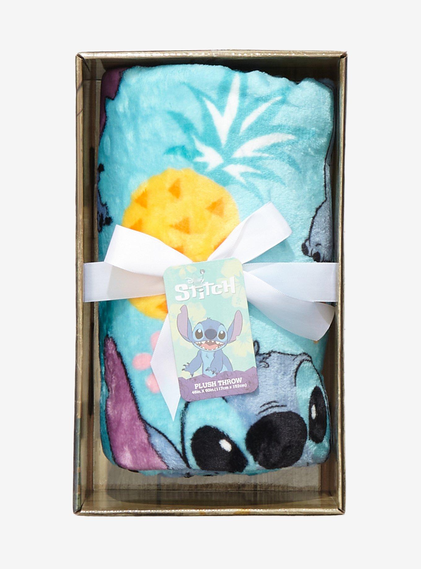 Disney Lilo & Stitch Tropical Pineapple Throw Blanket, , hi-res