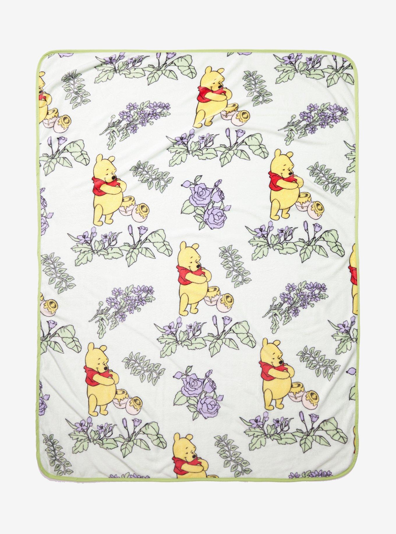 Disney Winnie The Pooh Flower Throw Blanket