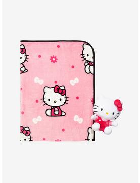 Plus Size Hello Kitty Plush & Throw Blanket Set, , hi-res