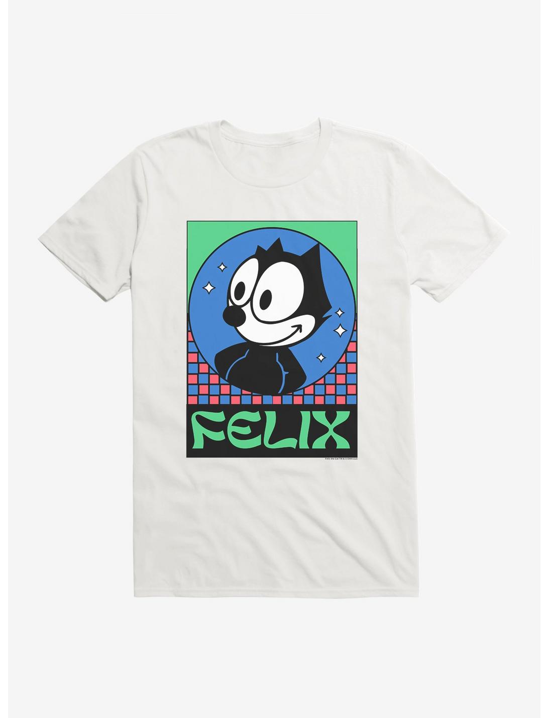 Felix The Cat Diamond Stars T-Shirt, WHITE, hi-res