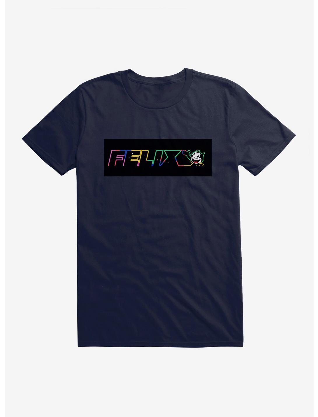 Felix The Cat Neon Space T-Shirt, NAVY, hi-res