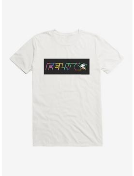 Felix The Cat Neon Space T-Shirt, WHITE, hi-res