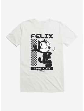 Felix The Cat Whistling T-Shirt, WHITE, hi-res
