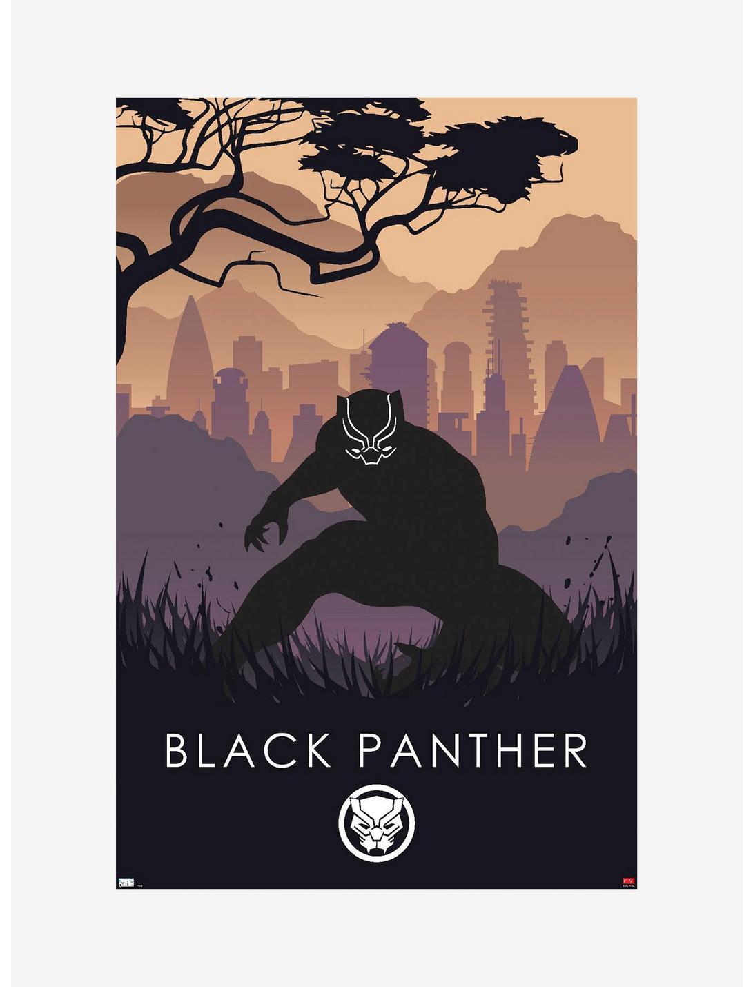 Marvel Black Panther Silhouette Poster, , hi-res