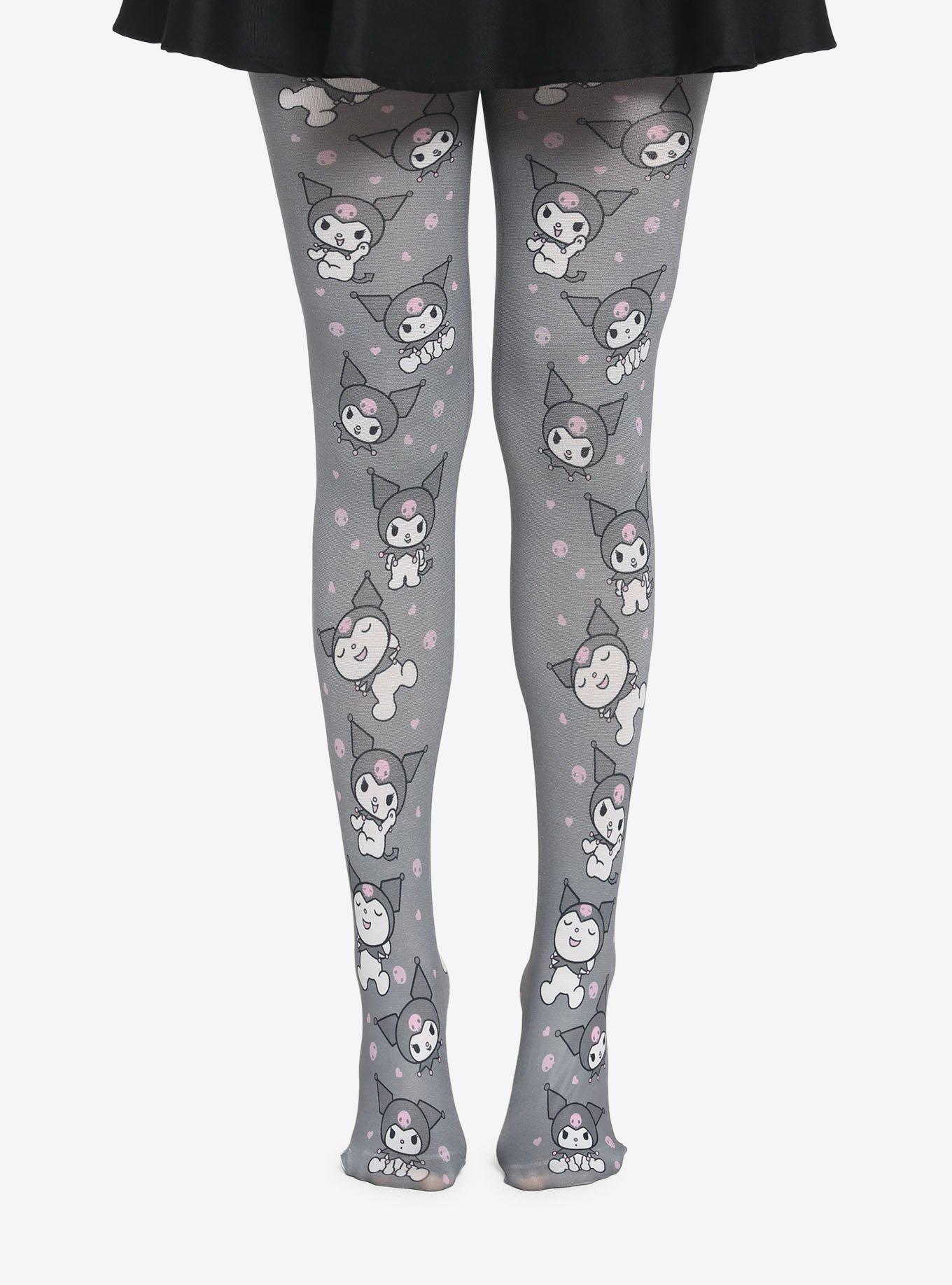 Kuromi Faces Tights, , hi-res