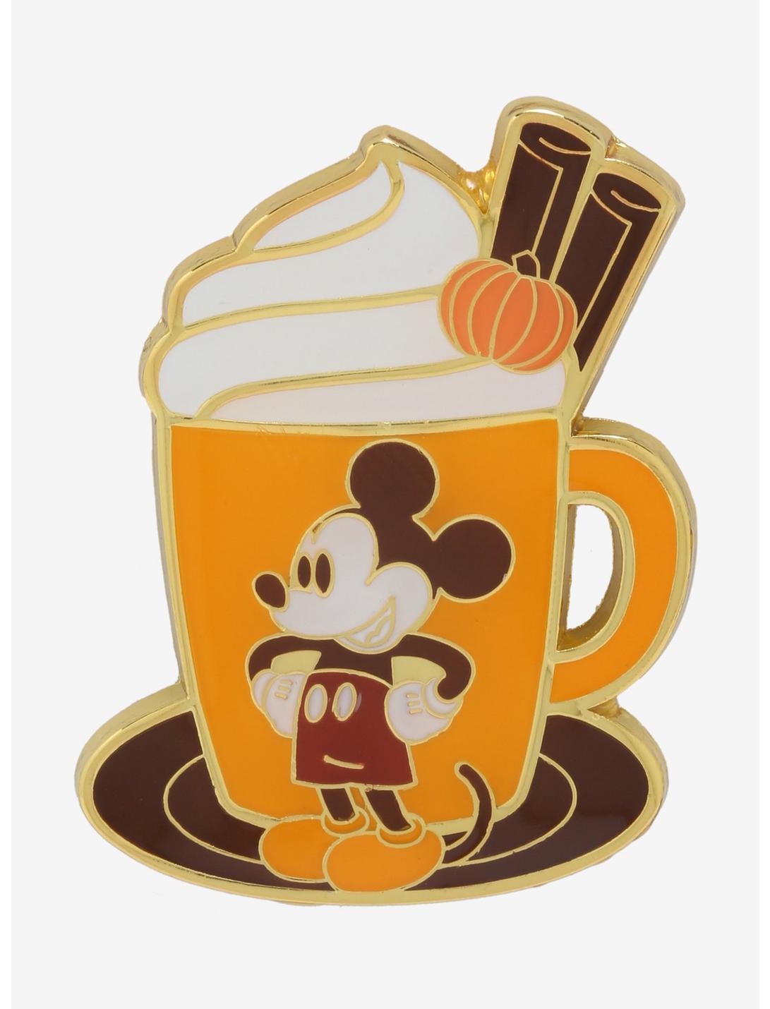 Loungefly Disney Mickey Mouse Pumpkin Spice Latte Enamel Pin - BoxLunch Exclusive, , hi-res