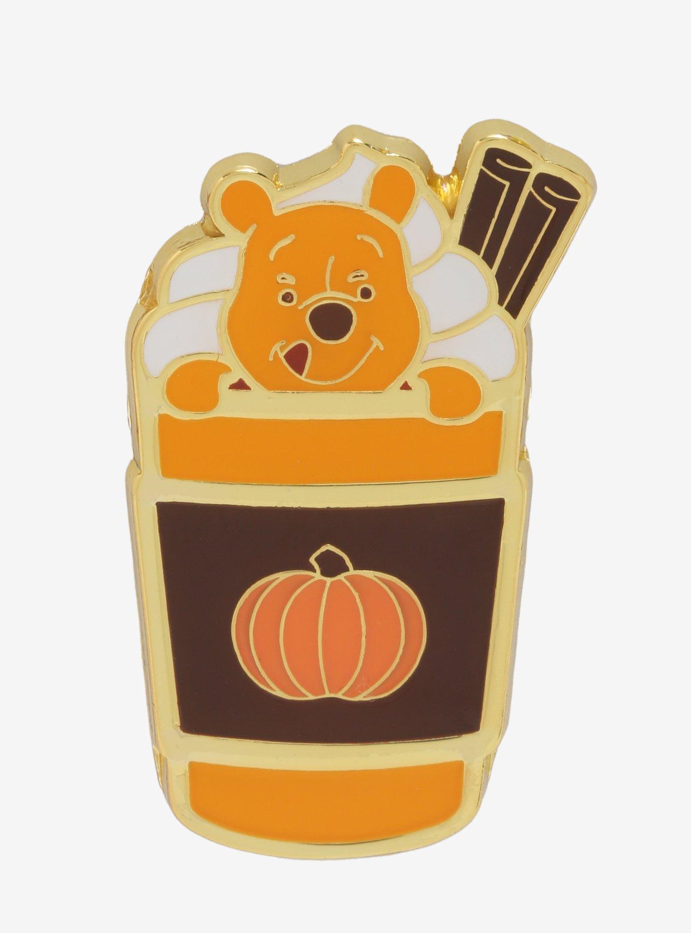 Loungefly Disney Winnie the Pooh Pumpkin Spice Latte Enamel Pin - BoxLunch Exclusive, , hi-res