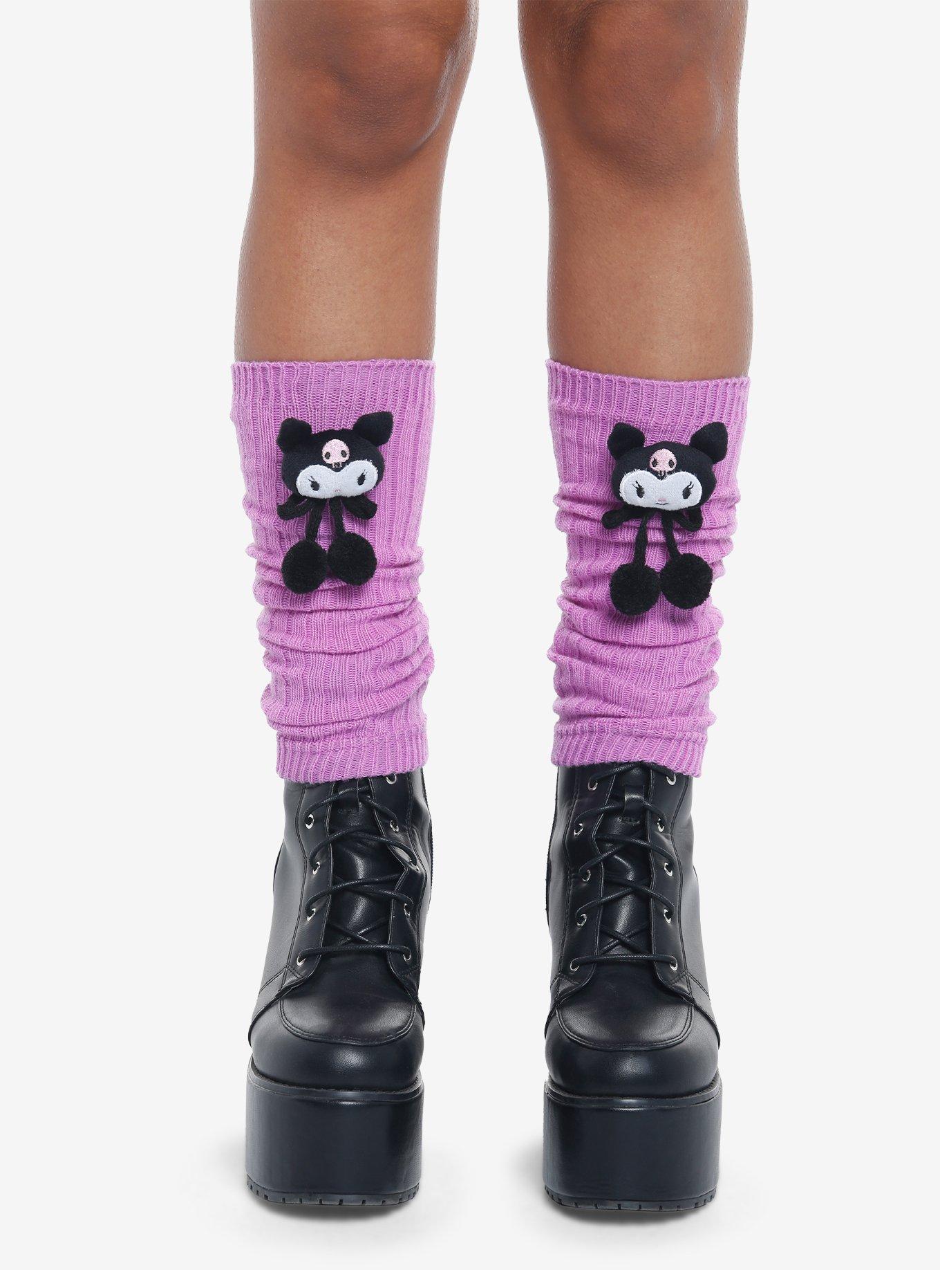 Ladies Leg Warmers Faux Leather Leggings Socks Boots Covers Hip Hop Punk  Gothic