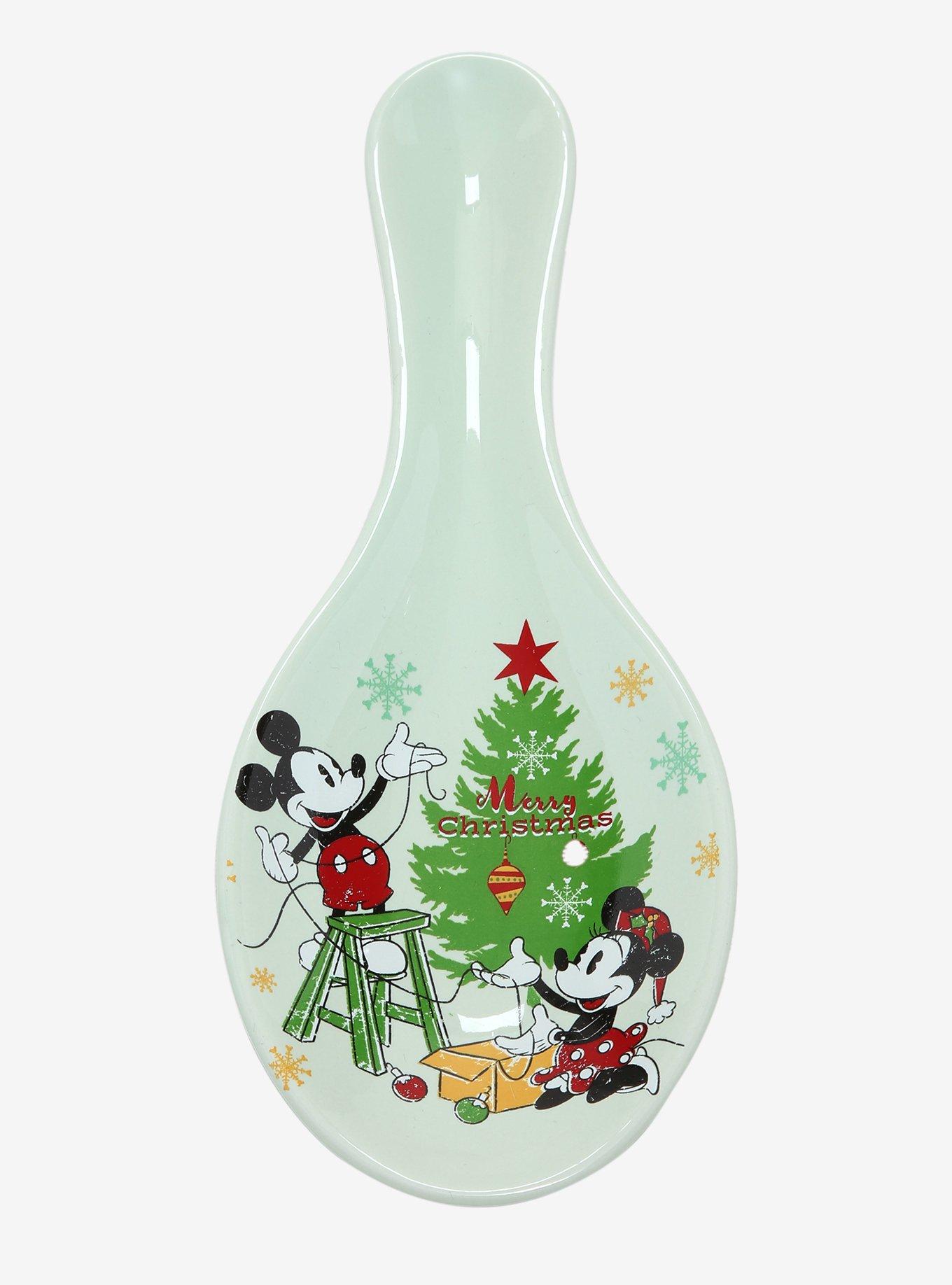 Disney Mickey Mouse & Minnie Mouse Christmas Spoon Rest, , hi-res