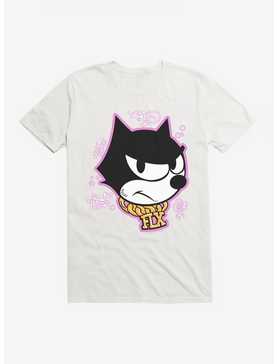 Felix The Cat Graffiti Art Gold Chain Felix T-Shirt, WHITE, hi-res