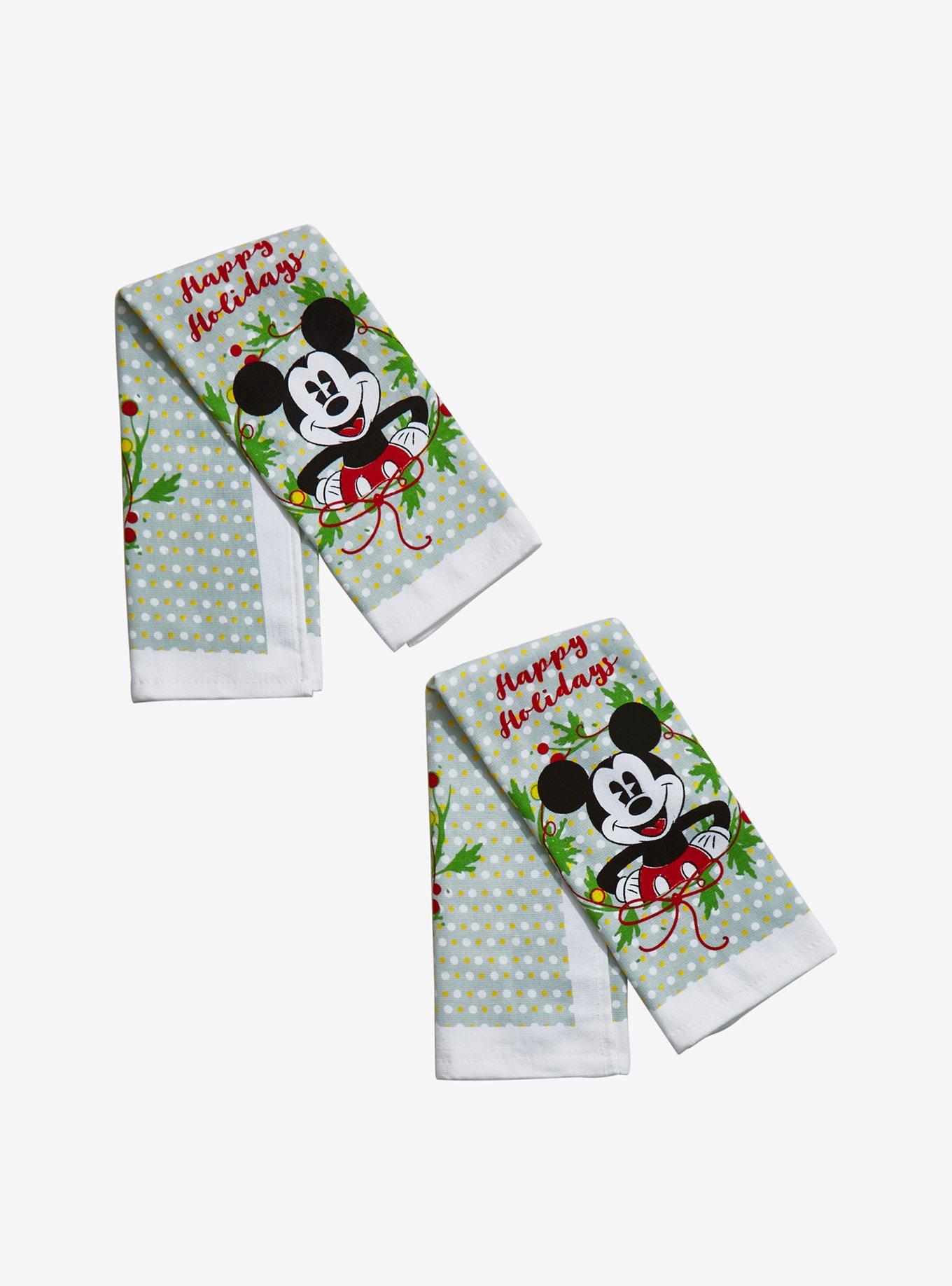 Disney Mickey Mouse Happy Holidays Kitchen Towel Set, , hi-res