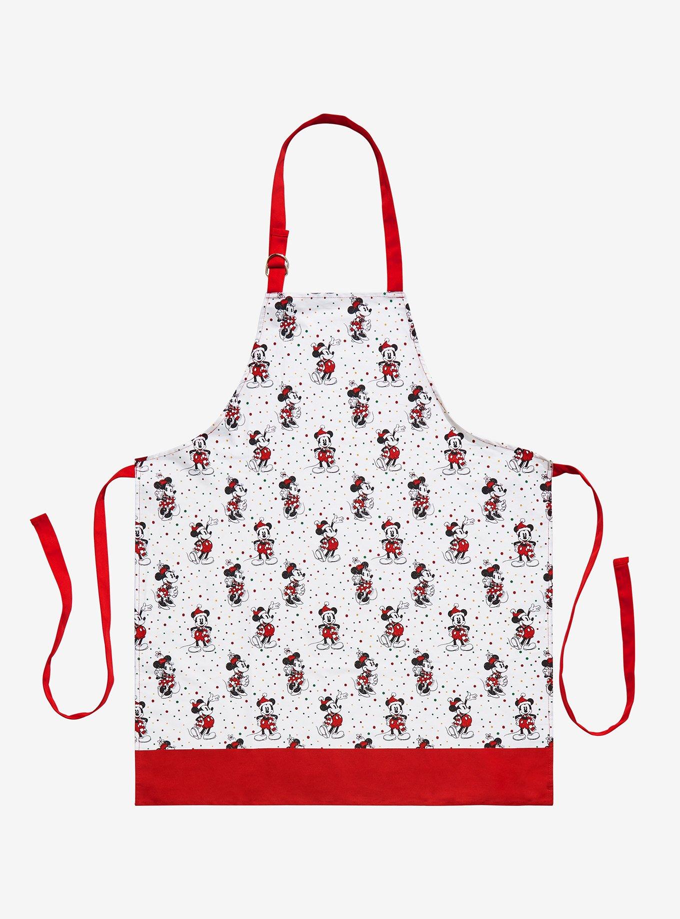 Disney Mickey Mouse & Minnie Mouse Holiday Apron | Hot Topic