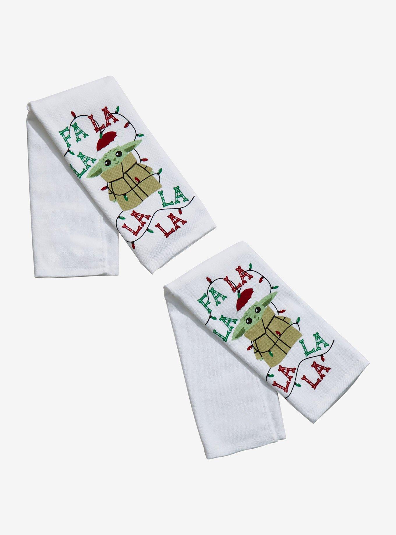 Star Wars The Mandalorian Grogu Holiday Kitchen Towel Set | Hot Topic