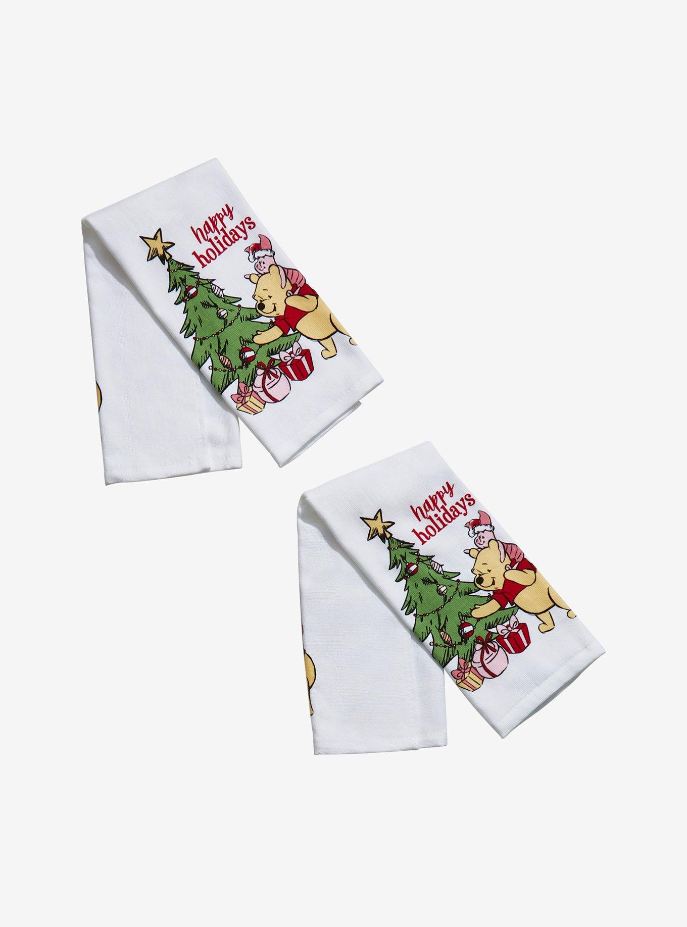 Disney Winnie The Pooh Happy Holidays Kitchen Towel Set, , hi-res