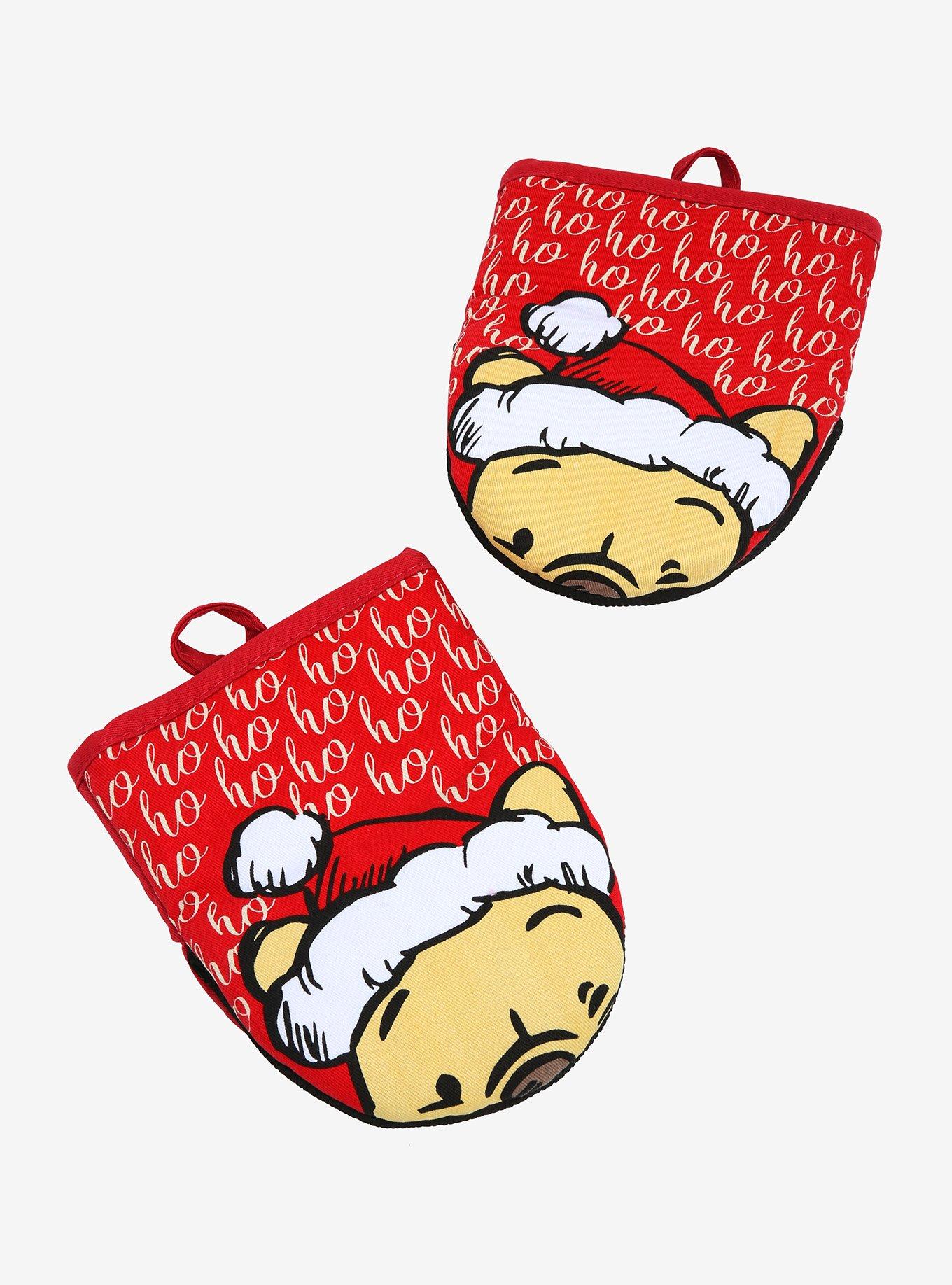 Disney Winnie The Pooh Santa Pooh Mini Oven Mitts Set, , hi-res