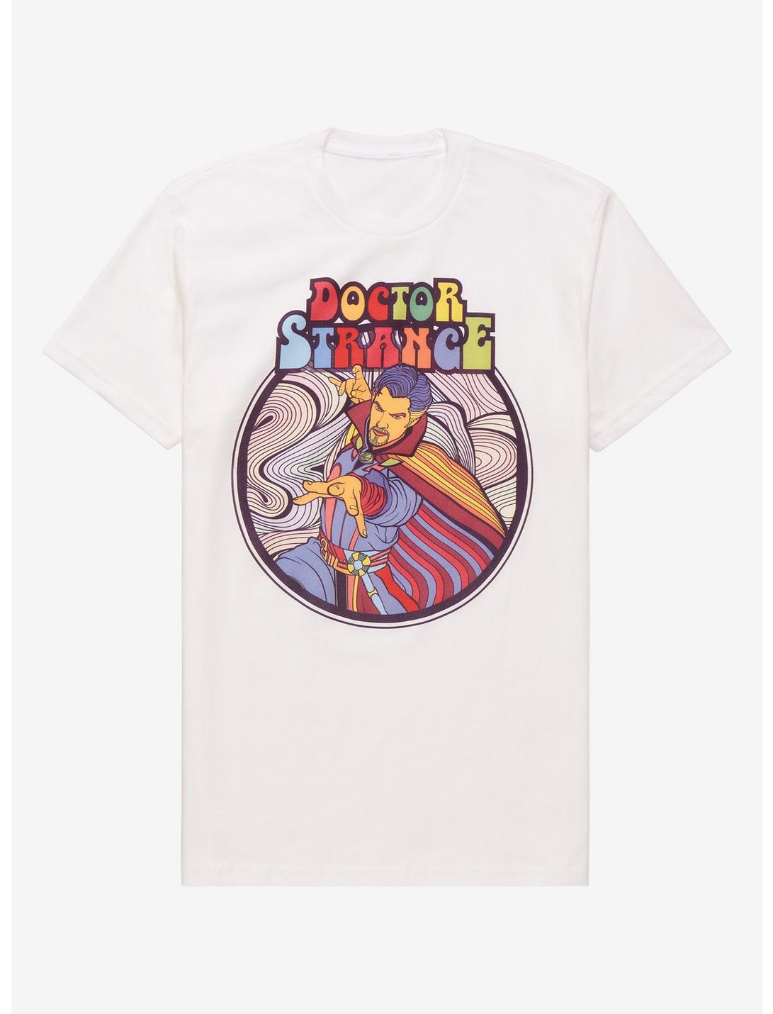 Marvel Doctor Strange in the Multiverse of Madness Retro Portrait Juniors T-Shirt - BoxLunch Exclusive, OFF WHITE, hi-res