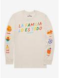 Disney Encanto La Familia Lo Es Todo Long Sleeve T-Shirt - BoxLunch Exclusive , OFF WHITE, hi-res