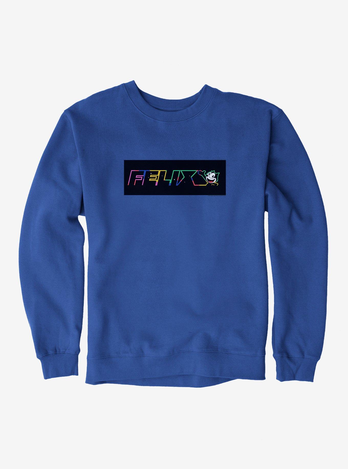 Felix The Cat Neon Space Sweatshirt, , hi-res