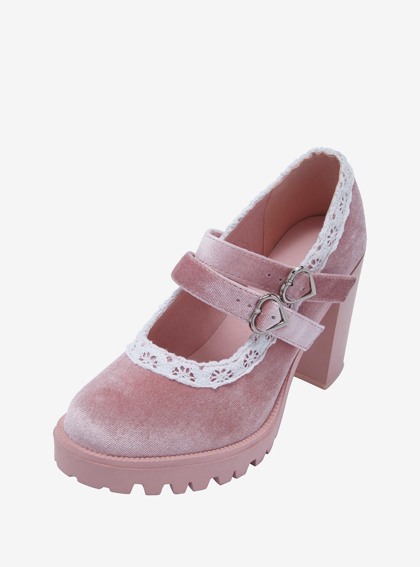 Pink mary shop jane heels