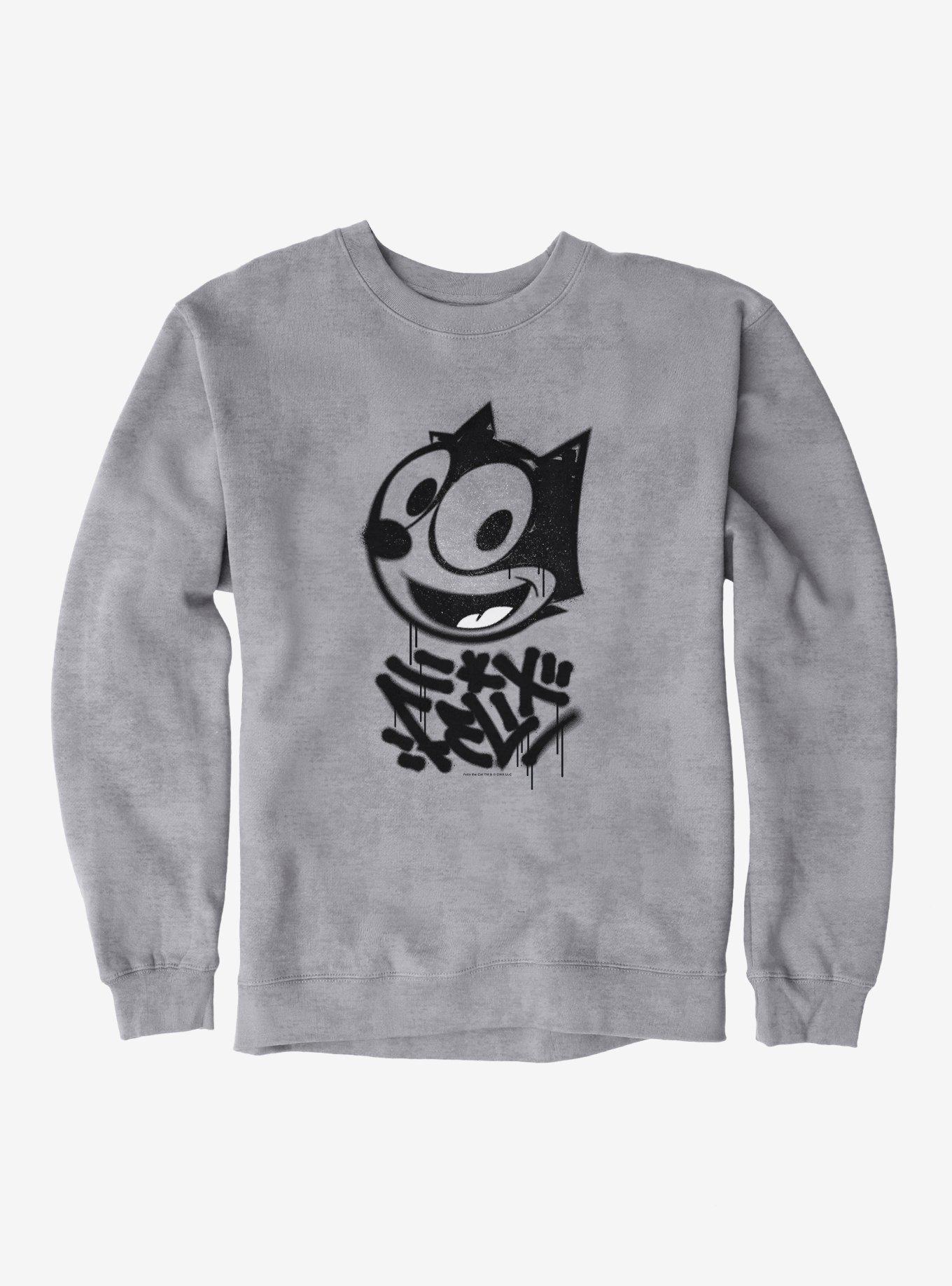Felix The Cat Graffiti Art All Smiles Felix Sweatshirt, , hi-res