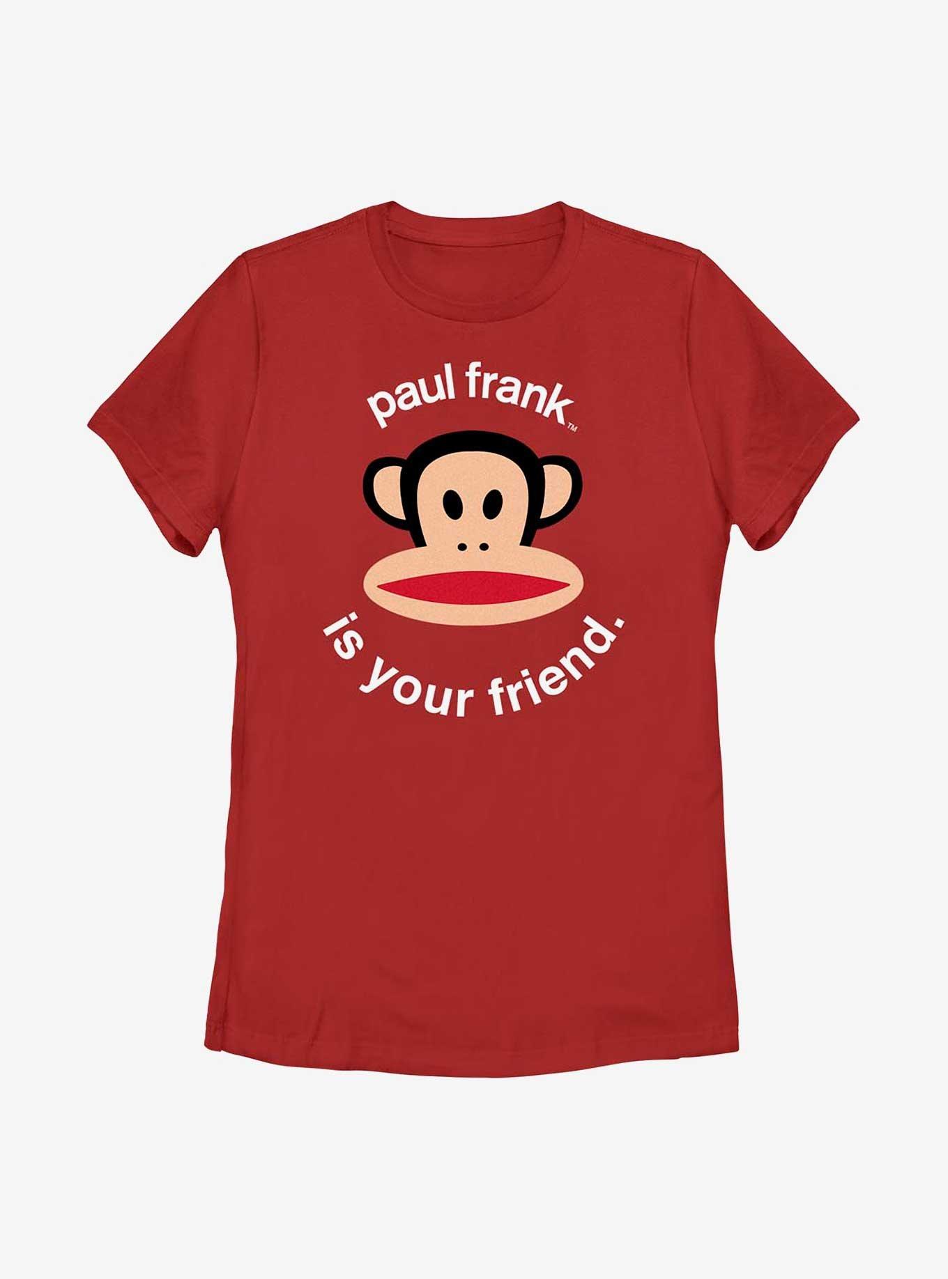 Paul Frank Is Your Friend Womens T-Shirt, RED, hi-res