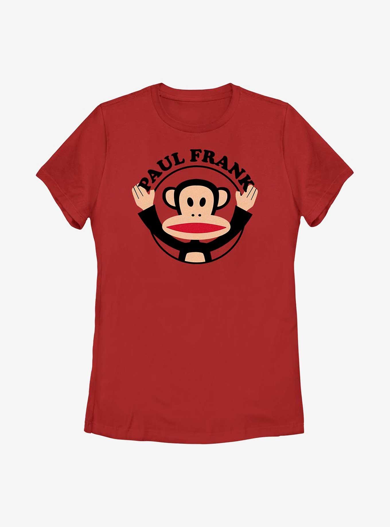 Paul Frank Julius Circle Womens T-Shirt, RED, hi-res