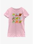 Paul Frank Ellie Pattern Youth Girls T-Shirt, PINK, hi-res